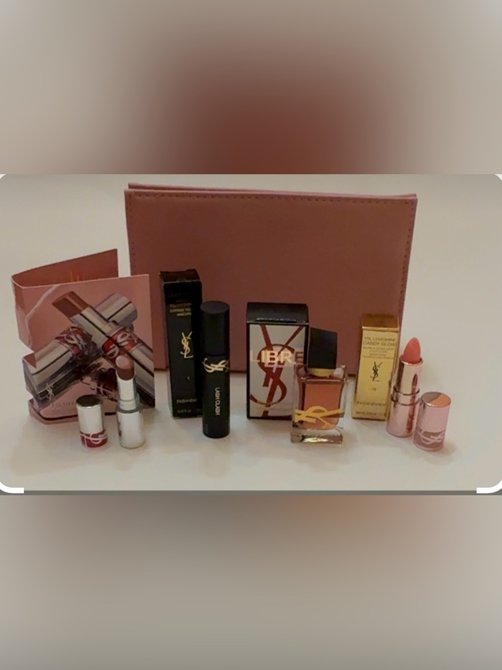 Yves Saint Laurent Pink Lipstick & Fragrance Gift Set